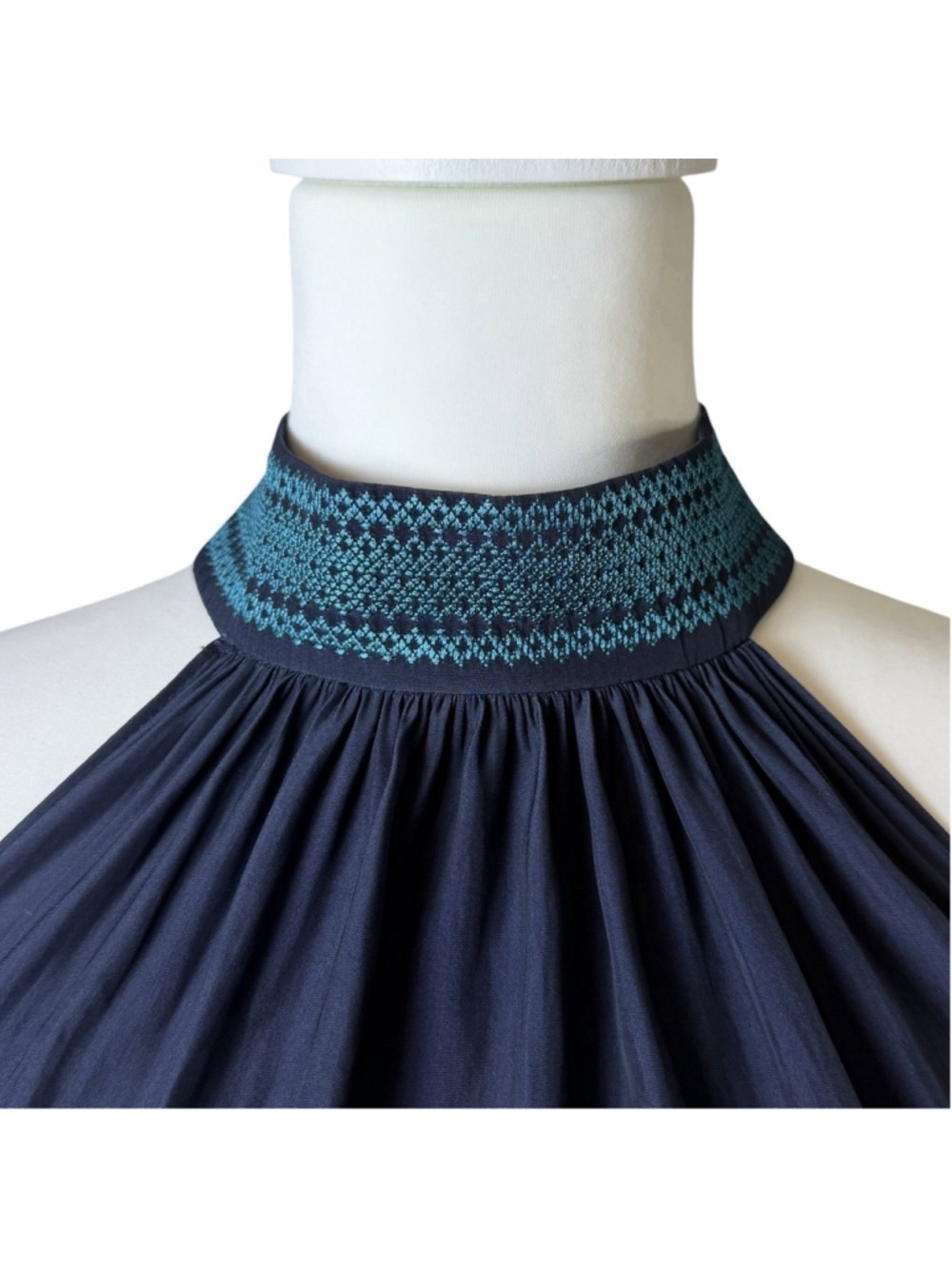 NEW $295 Ramy Brook Women's Cadence Sleeveless Sash Top Sz Small Navy - Picture 5 of 9